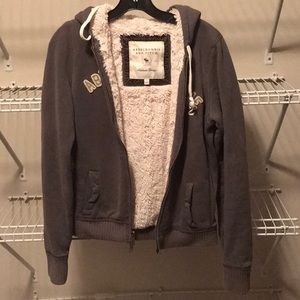 Abercrombie and Fitch faux fur lined hoodie